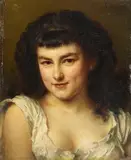 Ludwig Knaus, Porträt eines jungen Mädchens