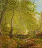 Hans Fischer, "I Lovspringtiden", Öl auf Leinwand