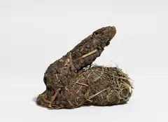 Kanickelköttelkarnickel by Dieter Roth, 1972, Kaninchenstroh, Kaninchenköttel etc, sold Nov 2016