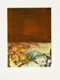 Zao Wou-ki, Ohne Titel, 1986, Farbige Aquatintaradierung auf GUARRO (Wasserzeichen)