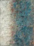 Peter Herkenrath, Ohne Titel (Chthonisch Nr. 3), Öl auf Rupfen