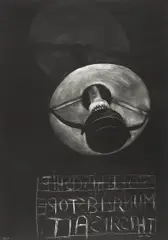 Juan Muñoz, Ohne Titel (Aus: "Lettre international"), Mezzotinto auf GUARRO (Wasserzeichen)