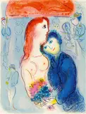 Marc Chagall, Aus: "Le cirque", Farblithografie auf Velin