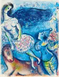 Marc Chagall, Aus: "Le cirque", Farblithografie auf Velin