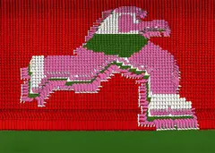Marathon by Thomas Bayrle, Farbserigrafie auf leichtem Karton, sold Jun 2016
