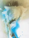 Otto Piene, Wetter, Farbige Serigrafie und Reliefdruck auf Karton
