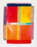 Campo Rosso by Heinz Mack, Farbserigrafie auf Velin, sold Jun 2016