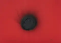 "Black is beautiful" by Otto Piene, Mischtechnik (Feuergouache) auf Karton, sold Jun 2016