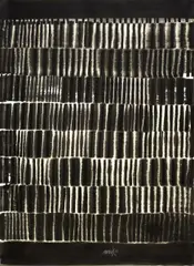 Heinz Mack, Ohne Titel (Chromatische Konstellation), Tuschpinsel auf HAHNEMÜHLE (Wasserzeichen)