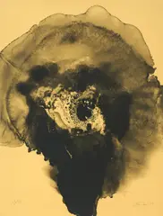 Januar by Otto Piene, 1971, Farbserigrafie auf Karton, sold Jun 2016