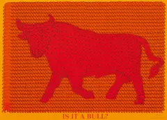 Is it a bull? by Thomas Bayrle, Farbserigrafie auf leichtem Karton, sold Jun 2016