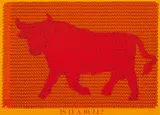 Thomas Bayrle, Is it a bull?, Farbserigrafie auf leichtem Karton