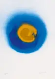 Otto Piene, Kokarde am Himmel, Farbige Serigrafie und Reliefdruck auf Bütten
