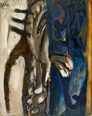 Ohne Titel by Markus Lüpertz, Öl auf Leinwand, sold Jun 2016