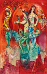 Carmen by Marc Chagall, Überarbeitete Farblithografie auf Arches, sold Jun 2016