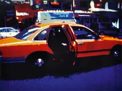 Holger Jacobs, "New York Cab", C-Print auf Diasec