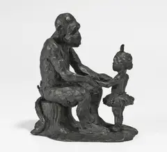 Affe mit Ida by Jörg Immendorff, Bronze, sold May 2017