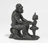 Affe mit Ida by Jörg Immendorff, Bronze, sold May 2017