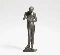 Jungbergmann mit Lampe by Joseph Enseling, 1950, Bronze, sold Dec 2016