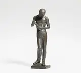 Joseph Enseling, Jungbergmann mit Lampe, 1950, Bronze