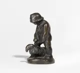 Joseph Enseling, Junge mit Ente, Bronze