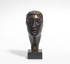 Joseph Enseling, Weibliche Maske, 1918, Bronze