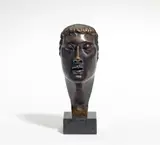 Joseph Enseling, Weibliche Maske, 1918, Bronze