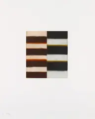 Seven Mirrors by Sean Scully, 1997, Serie von sieben farbigen Aquatintaradierungen auf Summerset, sold Nov 2016