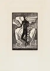 Perseus und Pegasus by Gerhard Marcks, 1935, Holzschnitt auf Bütten, sold Dec 2016