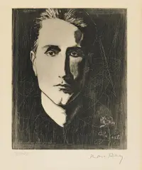 Cela vit (Denkmal Marcel Duchamp) by Man Ray, 1923, Aquatintaradierung auf Velin, sold Dec 2016