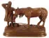 Evgeny Ivanovich Naps, A Man Feeding His Horse, Bronze with dark brown patina
