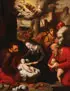 Massimo Stanzione, Adoration of the Shepherds, Oil on canvas