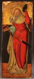 A Magi Presenting a Gift to the Newborn Christ by German School, Oil on a gessoed and gilt-wood panel, offered Jun 2014
