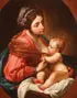 Carlo Maratta, Maria Lactans, Oil on canvas in feigned oval