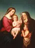 Albert Friedrich Rudolf Kornek, The Virgin and Child with St. Elizabeth and the infant John the Baptist, Oil on canvas