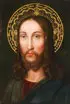Johann Daniel Wilhelm Hartmann, Bust Portrait of Christ, Oil on wood panel