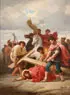 Christ on the Way to Calvary by German School, Oil on canvas, offered Jun 2014