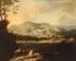 Giovanni Francesco Grimaldi, The Penitent Magdalene in a Landscape with Angel Holding Cross Aloft, Oil on canvas