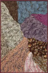 Portrait Mode (Oct #02) by Nina Beier, 2012, found garments, in artist's frame, sold Mar 2015