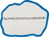Michelangelo Pistoletto, Frattali (blue), 1999-2000, acrylic on shaped mirror