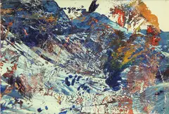Sils Maria by Gerhard Richter, 1987, oil on chromogenic print, in artist's frame, sold Mar 2015