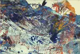 Sils Maria by Gerhard Richter, 1987, oil on chromogenic print, in artist's frame, sold Mar 2015
