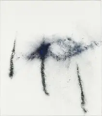 O.T. by Thilo Heinzmann, 2011, oil, pigment on canvas, in Plexiglas vitrine, sold Mar 2015