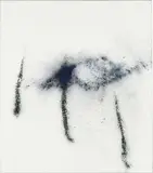Thilo Heinzmann, O.T., 2011, oil, pigment on canvas, in Plexiglas vitrine
