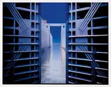 Catherine Yass, Lock (opening) 1, 2006, Ilfotrans transparency, light box