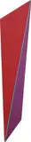 Ronald Davis, Tall Hinge, 2001, Golden acrylics on Komotex PVC