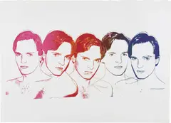 Miguel Bose by Andy Warhol, 1983, color screenprint on wove paper, sold Mar 2015