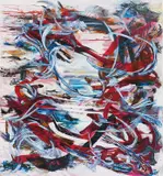Suling Wang, Lost Above Lanyu, 2006, oil, acrylic on canvas