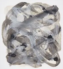 Untitled (Monster Face) by Jim Shaw, 2006, ink, glitter, gouache on paper, sold Mar 2015