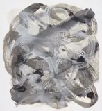 Jim Shaw, Untitled (Monster Face), 2006, ink, glitter, gouache on paper